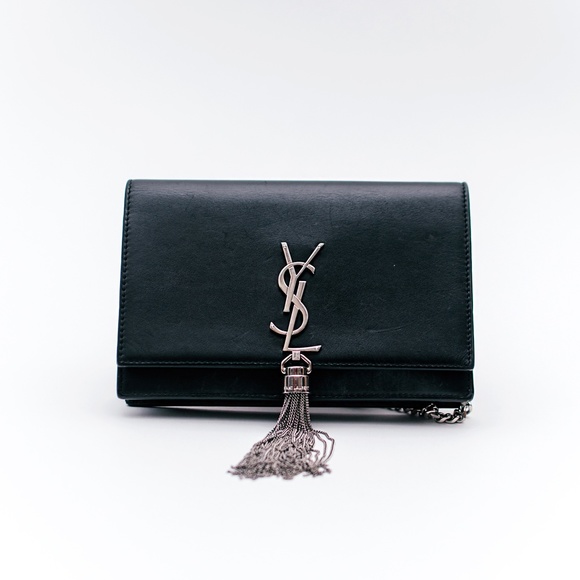💎✨Authentic✨💎 Saint Laurent chain wallet in black with tassel - Picture 3 of 6